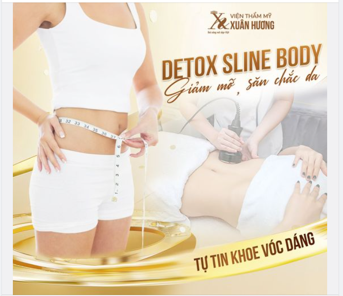 Với sự trợ giúp của công nghệ giảm béo Detox Sline Body giúp loại bỏ mỡ thừa an toàn, nhanh chóng, lấy lại vóc dáng thon gọn, thân hình cân đối.