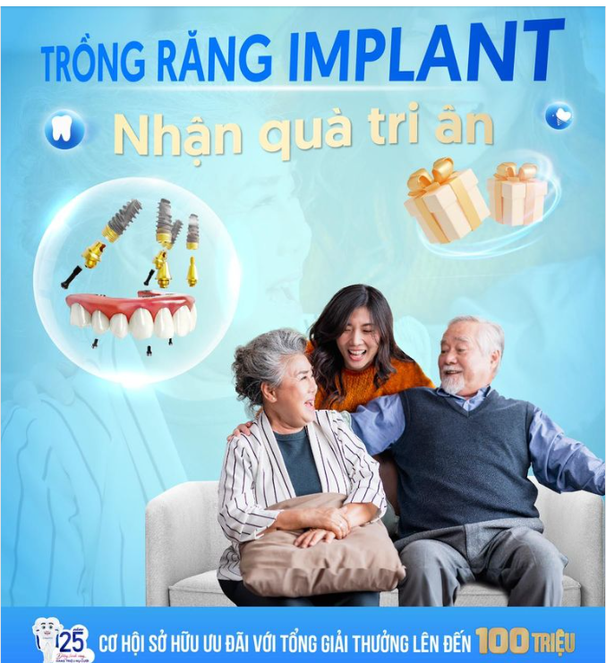 Trồng răng Implant, nhận quà tri ân