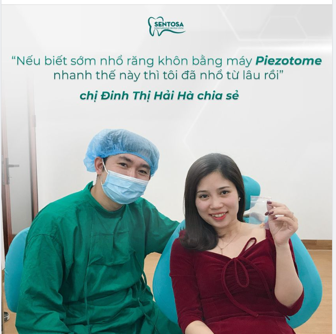 NGẠI GÌ KHÔNG NHỔ RĂNG KHÔN MỌC LỆCH BẰNG PIEZOTOME