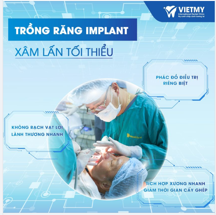 Công Nghệ Trồng Răng Implant Xâm Lấn Tối Thiểu Tại Nha Khoa Quốc Tế Việt Mỹ