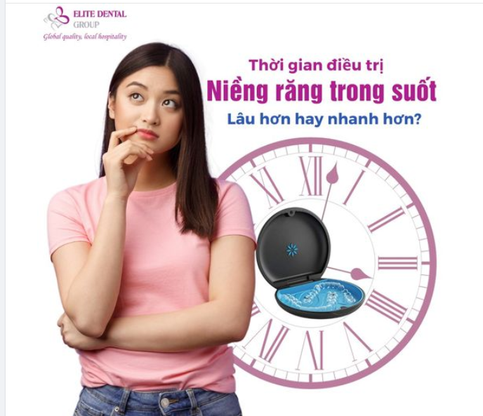 Q&A: Elite có nhận được câu hỏi từ bệnh nhân liệu răng điều trị khay trong suốt thì thời gian điều trị nhanh hơn hay sẽ lâu hơn so với các phương pháp khác?