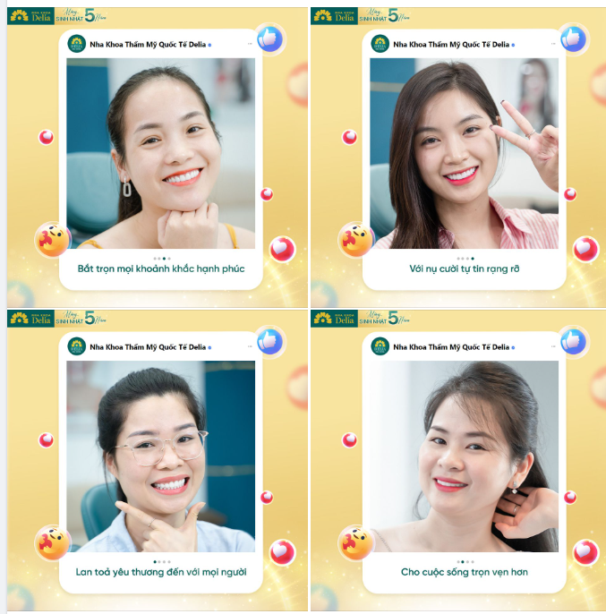 Nụ cười là ngôn ngữ không lời của tình yêu thương, là liều thuốc tinh thần giúp chúng ta luôn trẻ đẹp, tự tin và hạnh phúc.