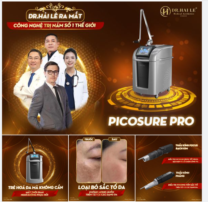 Dr.Hải Lê ra mắt Tổ hợp công nghệ trị nám số 1 thế giới  - Picosure Pro