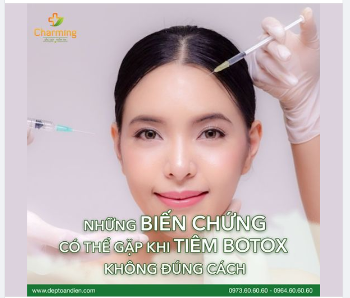 TIÊM BOTOX VẪN CÓ BIẾN CHỨNG NẾU BẠN KHÔNG TÌM ĐÚNG NƠI, ĐÚNG NGƯỜI