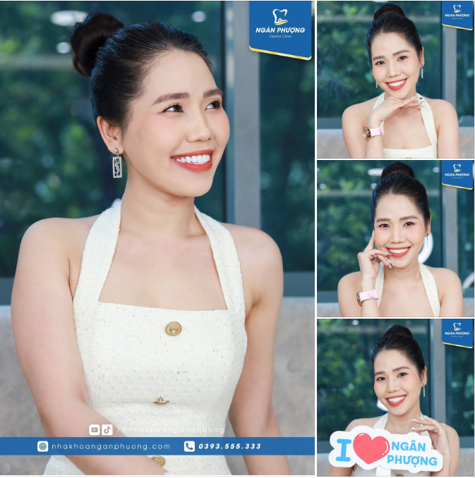 Ca sĩ Lan Vy ghé Nha khoa Ngân Phượng Hà Nội tái khám