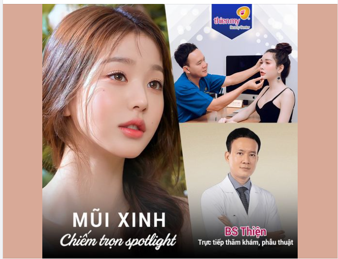 HÓA "NÀNG THƠ" XINH ĐẸP KHI NÂNG MŨI TẠI THIỆN MỸ