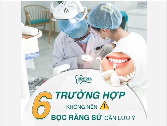 6 TRƯỜNG HỢP KHÔNG NÊN BỌC RĂNG SỨ