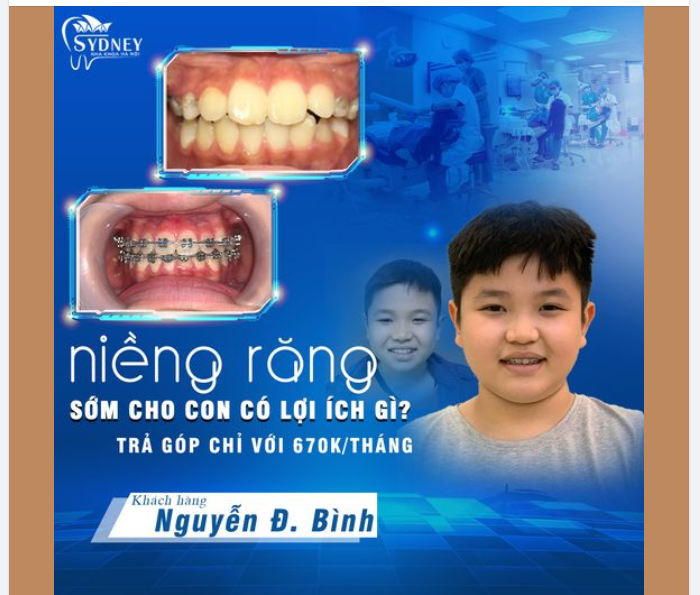 NIỀNG RĂNG THỜI ĐIỂM VÀNG - KIẾN TẠO TƯƠNG LAI TƯƠI SÁNG