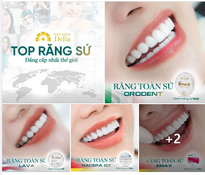 Tại nha khoa Delia, tất cả dòng răng sứ đều đảm bảo nhập khẩu chính hãng, đầy đủ thẻ bảo hành cùng chế độ chăm sóc sức khỏe răng miệng trọn đời cho mọi khách hàng