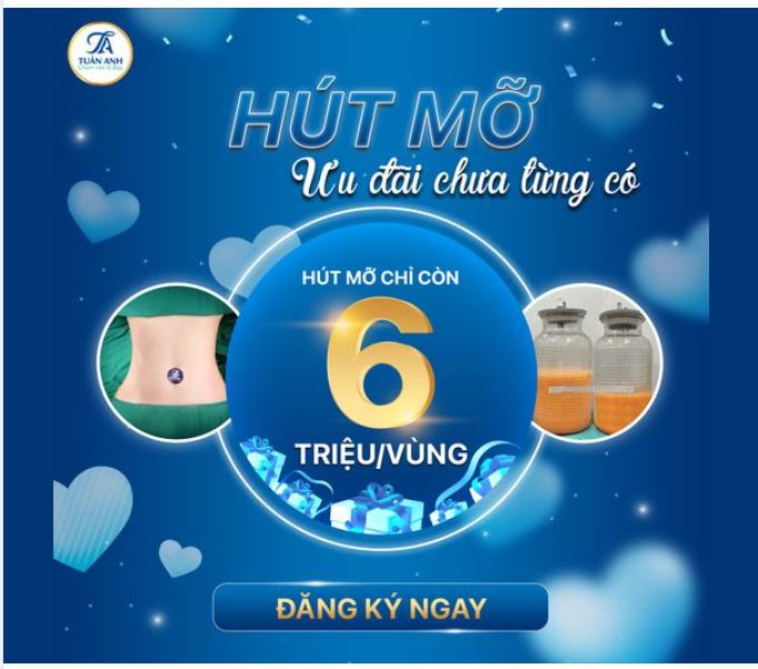 TIN ĐƯỢC KHÔNG? HÚT MỠ CHỈ CÒN 6 TRIỆU/ VÙNG