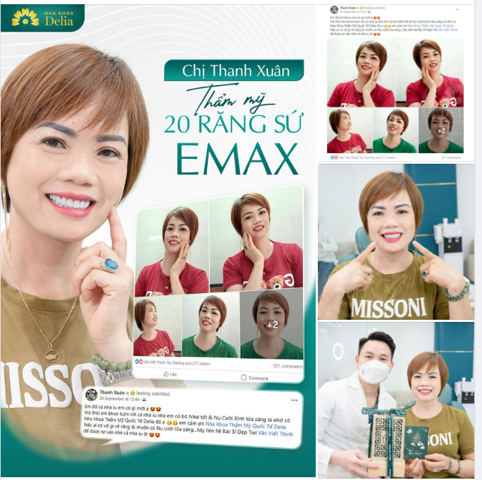 Chân thành cảm ơn chị Thanh Xuân với bài feedback đáng yêu sau khi thành công sở hữu nụ cười như ý.