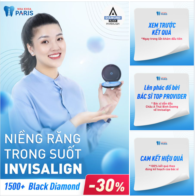 ƯU ĐÃI 30% NIỀNG RĂNG TRONG SUỐT INVISALIGN