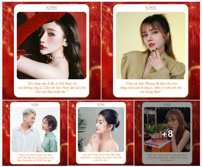 Feedback "yêu thương" của khách hàng sau nâng mũi