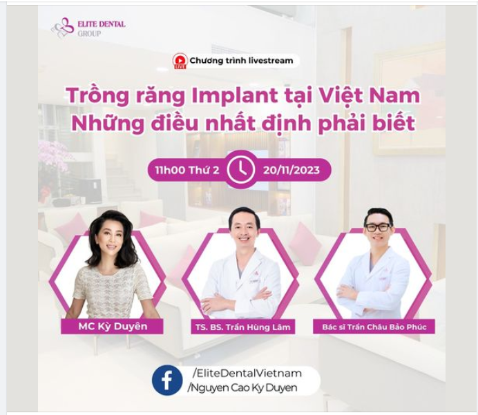 Elite Dental x MC Kỳ Duyên: Trồng răng Implant tại Việt Nam và những điều Cô Chú Anh Chị nhất định phải biết
