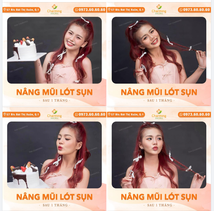 Tay em nâng chiếc bánh kem. Anh đây mê bánh hay là mê em?