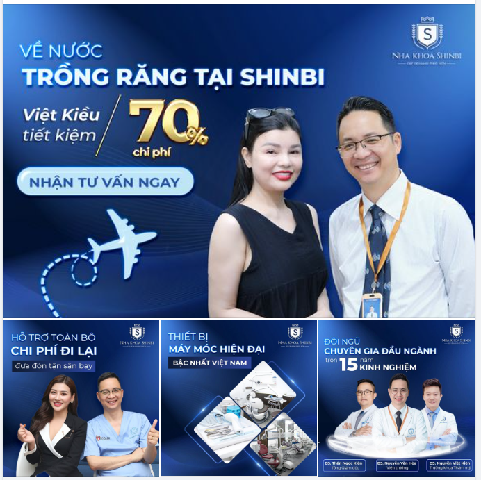 Về nước trồng răng IMPLANT - Việt Kiều tin chọn Nha Khoa Shinbi