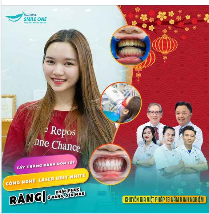 Đã đến lúc bạn cần khoác màu áo mới cho hàm răng kém duyên của mình, để nụ cười tỏa sáng đón tết sang.
