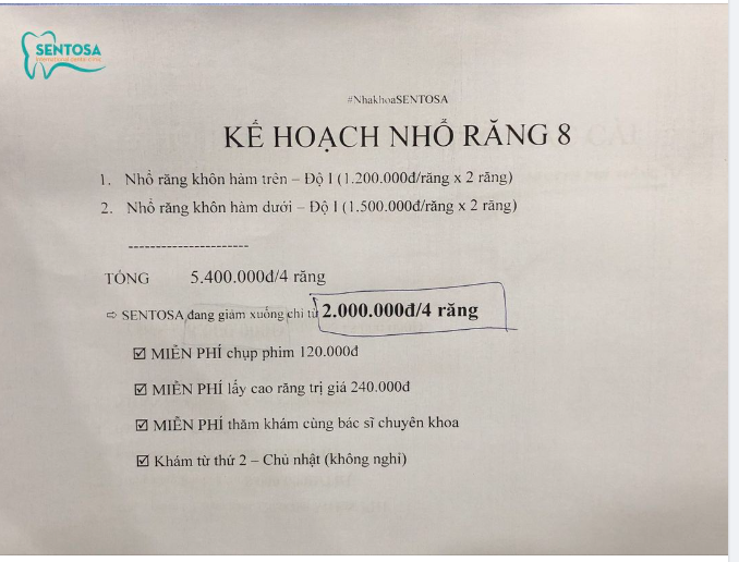 NHỔ RĂNG KHÔN MỌC LỆCH CHỈ TỪ 2.000.000Đ/4 RĂNG
