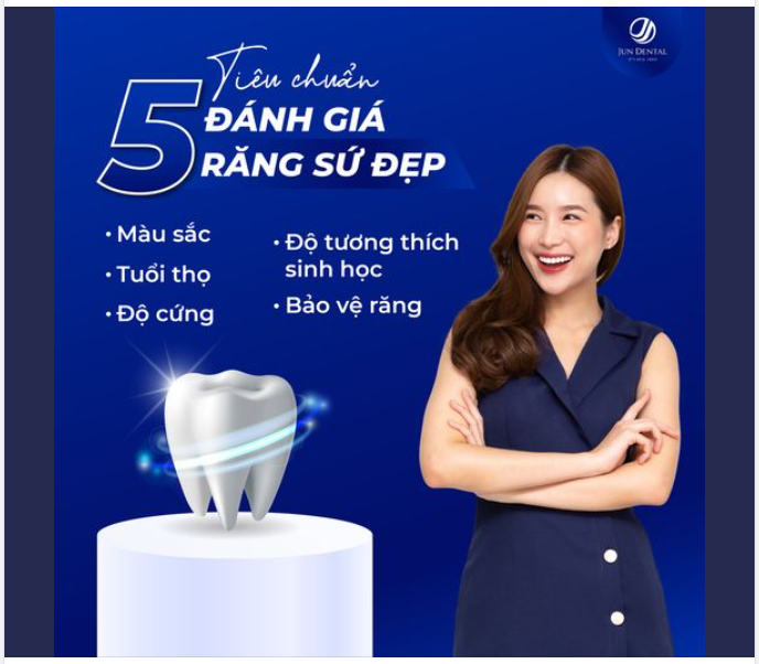 5 TIÊU CHUẨN ĐÁNH GIÁ RĂNG SỨ ĐẸP