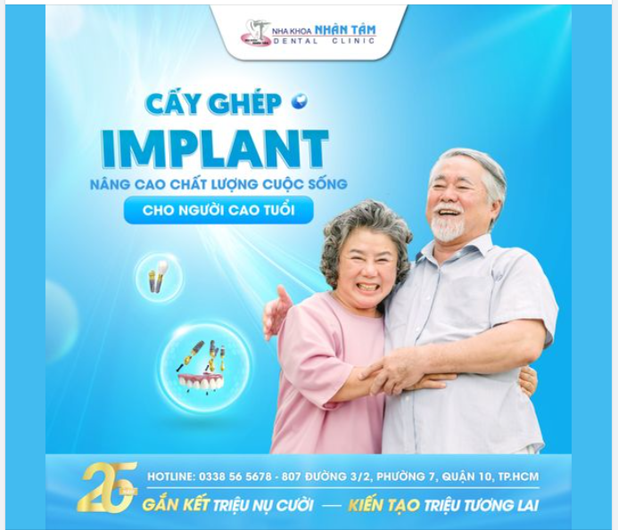 Cấy ghép Implant: Nâng cao chất lượng cuộc sống cho người cao tuổi