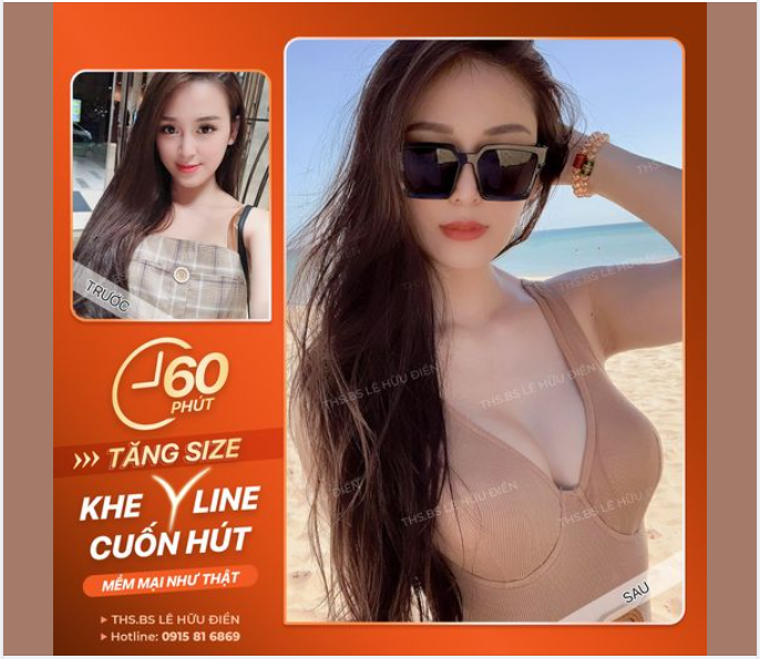 NGỰC "BỨC TƯỜNG" HOÁ ĐƯỜNG CONG QUYẾN RŨ