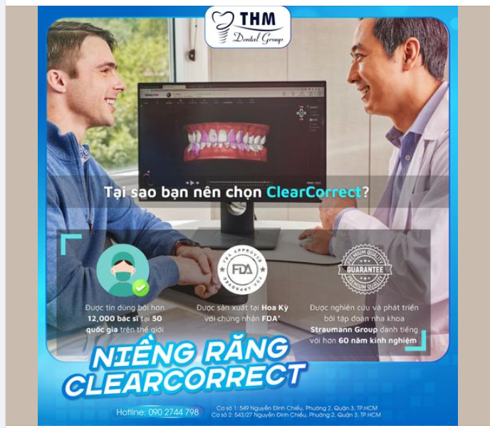 TẠI SAO NÊN CHỌN NIỀNG RĂNG TRONG SUỐT CLEARCORRECT?