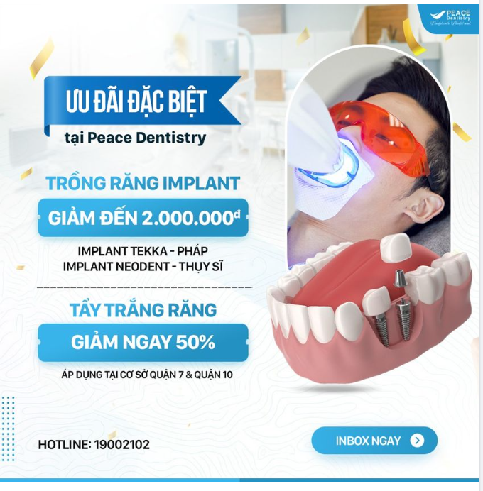 ƯU ĐÃI THÁNG 11​​​​​​​ NỤ CƯỜI RẠNG NGỜI CÙNG NHA KHOA PEACE DENTISTRY
