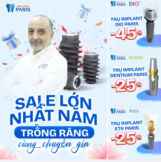 SALE LỚN CUỐi NĂM - TRỒNG RĂNG KỊP TẾT ĂN NGON