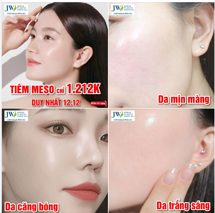 TIÊM MESO SỞ HỮU NGAY LÀN DA TRẮNG SÁNG AI CŨNG MÊ