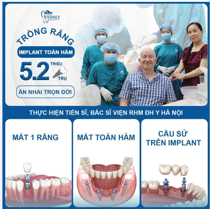 CẤY GHÉP IMPLANT - GIẢI PHÁP CHO NGƯỜI MẤT 1 RĂNG  NHIỀU RĂNG VÀ TOÀN HÀM