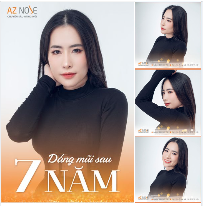 Dáng mũi sau 7 năm Tự tin và xinh đẹp thế này, bạn đã bao giờ chưa?