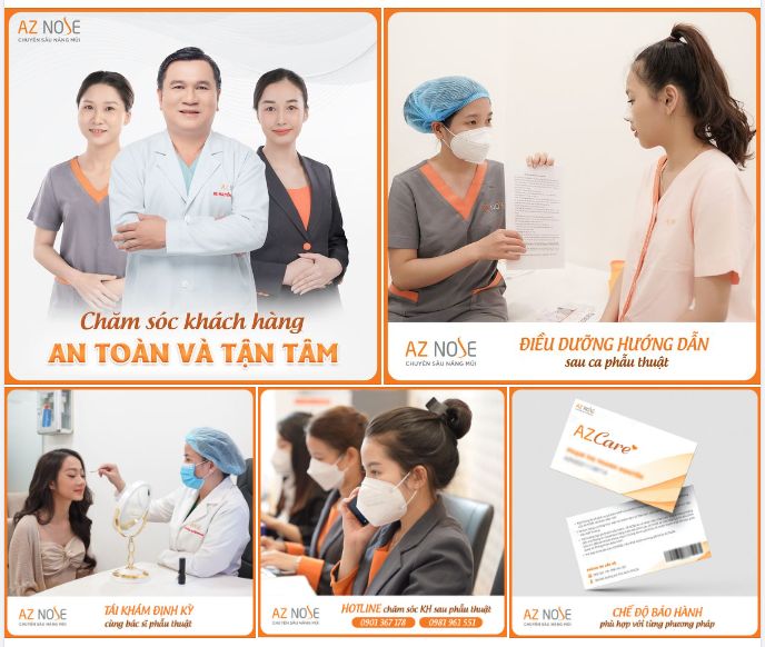 Hơn 80% khách hàng hài lòng với chế độ chăm sóc hậu phẫu của AZ NOSE