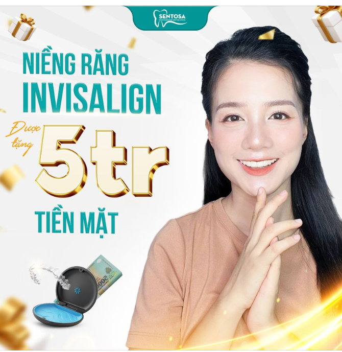 NIỀNG RĂNG INVISALIGN ĐƯỢC TẶNG 5.000.000Đ TIỀN MẶT?