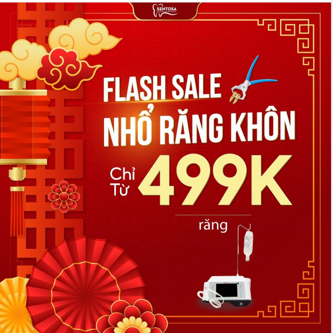 FLASH SALE NHỔ RĂNG KHÔN TỪ 499K/RĂNG