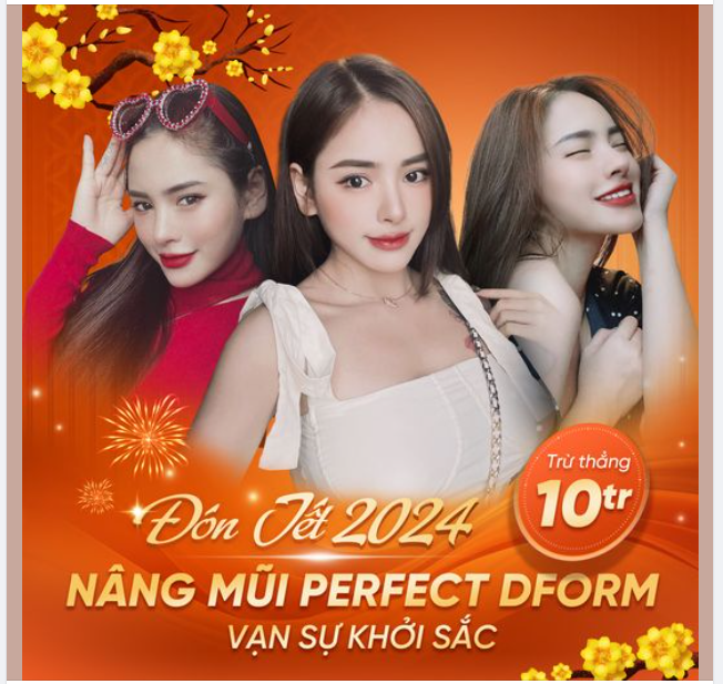 Đón Tết 2024 nâng mũi Perfect Dform - Vạn sự khởi sắc