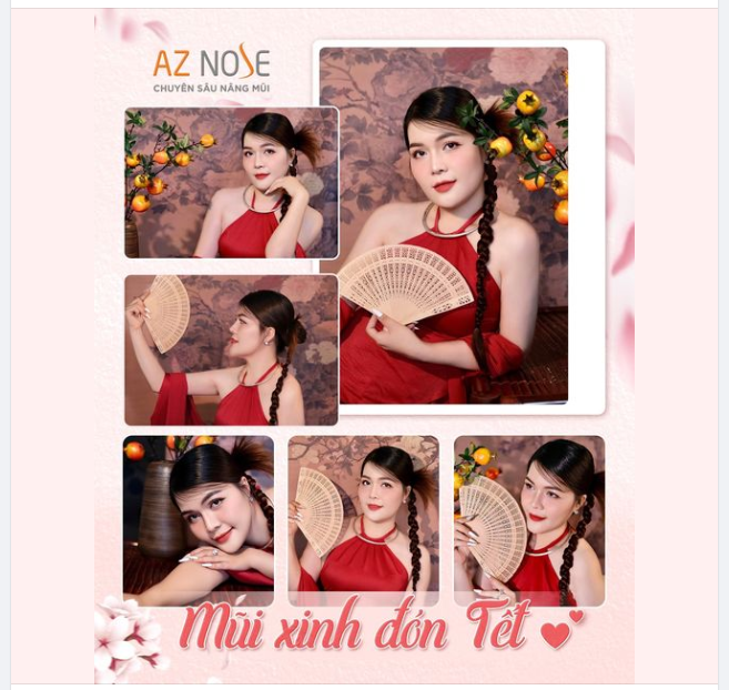 "Chị gửi tặng hình dáng mũi tròn 2năm. Ai cũng khen xinh, có nét, công việc cũng thay đổi thuận lợi hơn..."