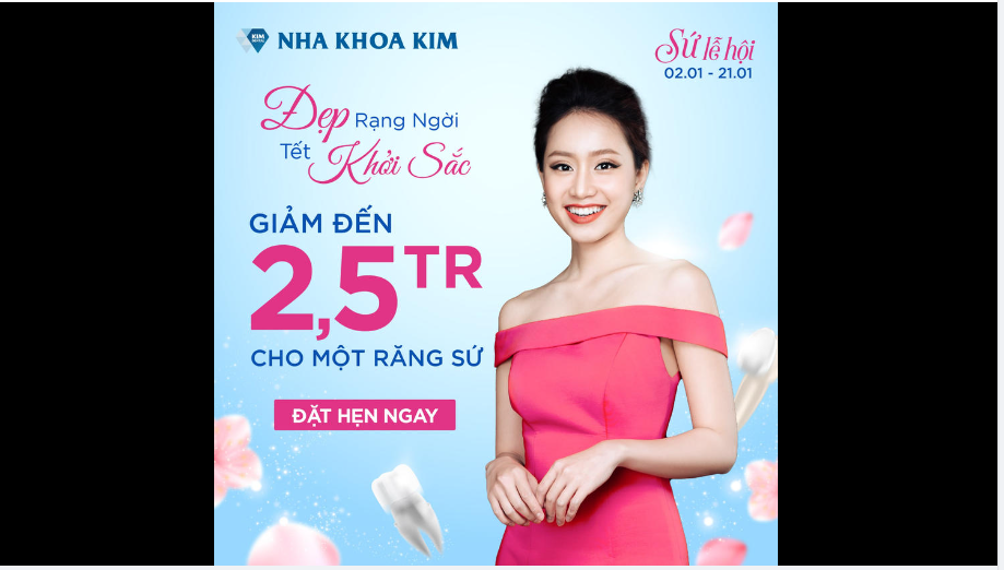 ĐẸP RẠNG NGỜI TẾT KHỞI SẮC VỚI CÔNG NGHỆ RĂNG SỨ SWIFT PERFECT