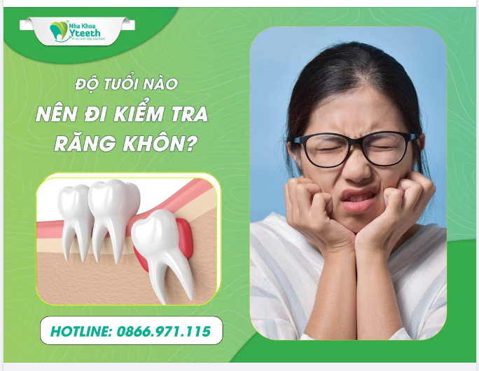 Răng khôn (còn gọi là răng số 8.) là răng mọc cuối cùng của hàm, chúng hay xuất hiện trong độ tuổi 17-25.