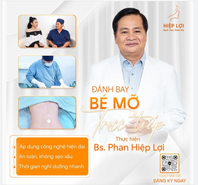 Đánh bay "BÉ MỠ" - AN TOÀN CHUẨN Y KHOA - Ưu đãi giảm đến 50%, được trực tiếp Bác Sĩ Phan Hiệp Lợi tư vấn thăm khám thực hiện tại BV.