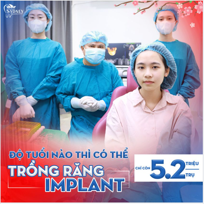 ĐỘ TUỔI NÀO CÓ THỂ ÁP DỤNG CẤY GHÉP IMPLANT?