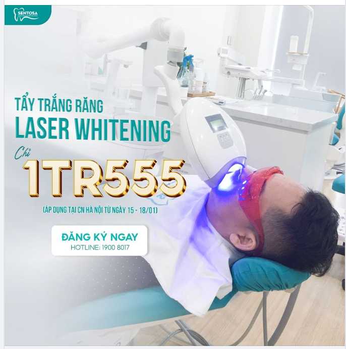 SỐC! TẨY TRẮNG RĂNG CHỈ CÒN 1TR555