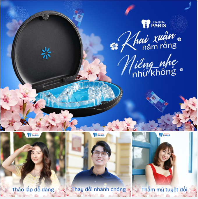 Năm mới đón khởi đầu mới với nụ cười đầy tự tin cùng khay trong suốt Invisalign - Niềng chẳng ai biết, tháo chẳng ai hay!