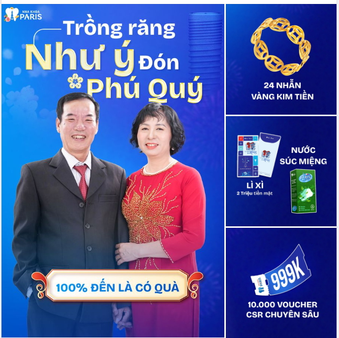 TUẦN VÀNG TRỒNG RĂNG GIÁ TỐT NHẤT NĂM