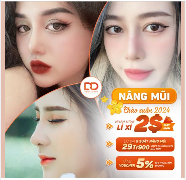 HOT Chào Xuân 2024 - Nhận ngay Lì xì may mắn 2$ khi đến khai Xuân tại Thẩm mỹ DrD.