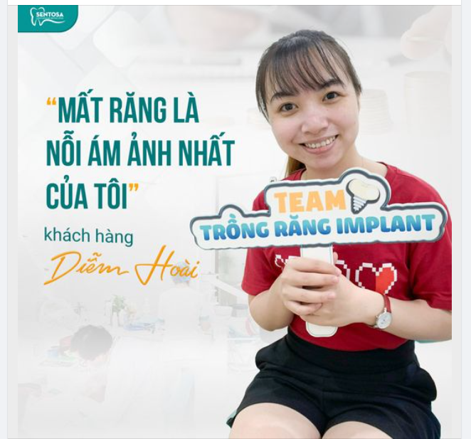 “Mất răng là nỗi ám ảnh nhất của tôi” - khách hàng Diễm Hoài chia sẻ