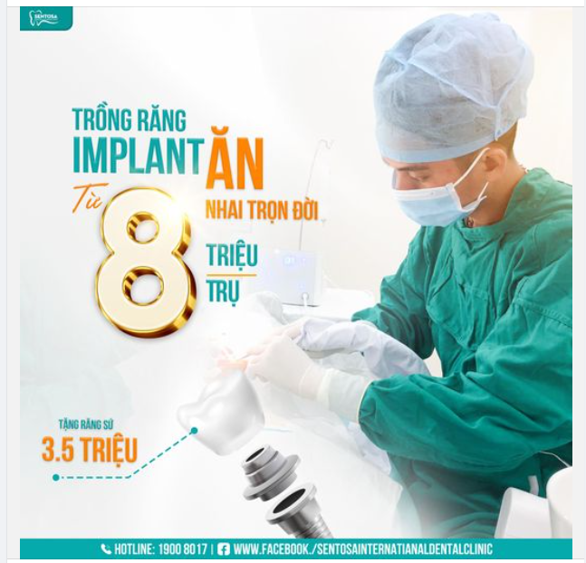 TRỒNG IMPLANT ĂN NHAI TRỌN ĐỜI TỪ 8 TRIỆU/TRỤ