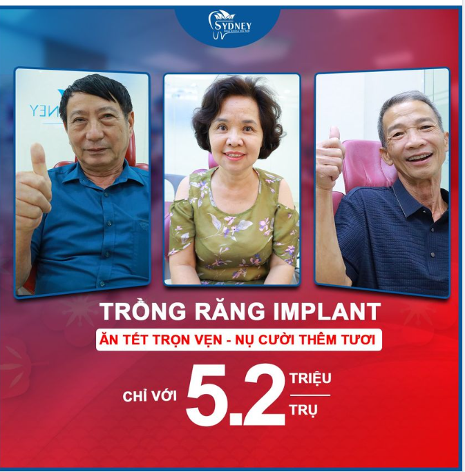 TRỒNG RĂNG IMPLANT – ĂN TẾT TRỌN VẸN, NỤ CƯỜI THÊM TƯƠI