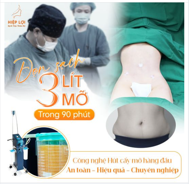 Dọn sạch mỡ thừa + Siết eo + Căng da bụng