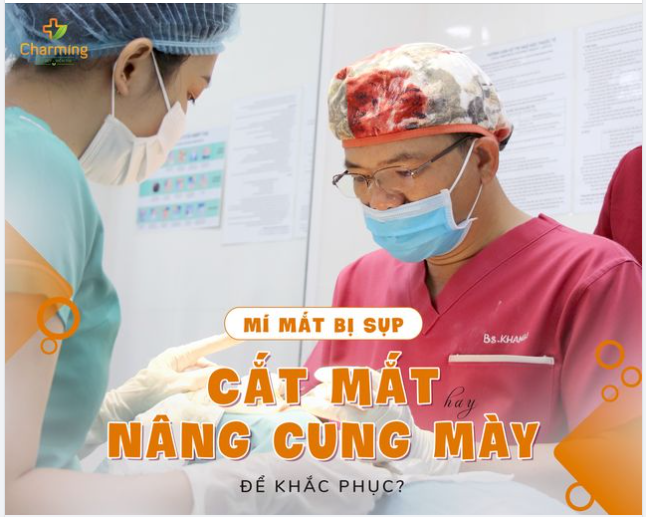 MÍ MẮT BỊ SỤP NÊN NÂNG CUNG MÀY HAY CẮT MÍ?