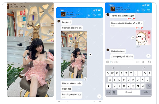 Có những cô gái làm ngực xong rồi suốt ngày ngắm mình trong gương chỉ vì: " đẹp, vì nghiện, vì thích, vì không nghĩ mình lại xinh như bây giờ".